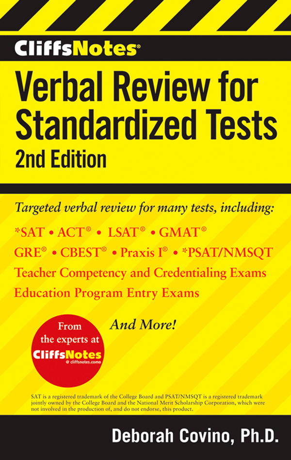 CliffsNotes Verbal Review for Standardized Tests, 2nd Editor